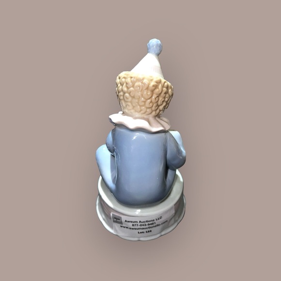 Vintage Musical Paul Sebastian Porcelain Clown Playing Flute - Picture 12 of 14